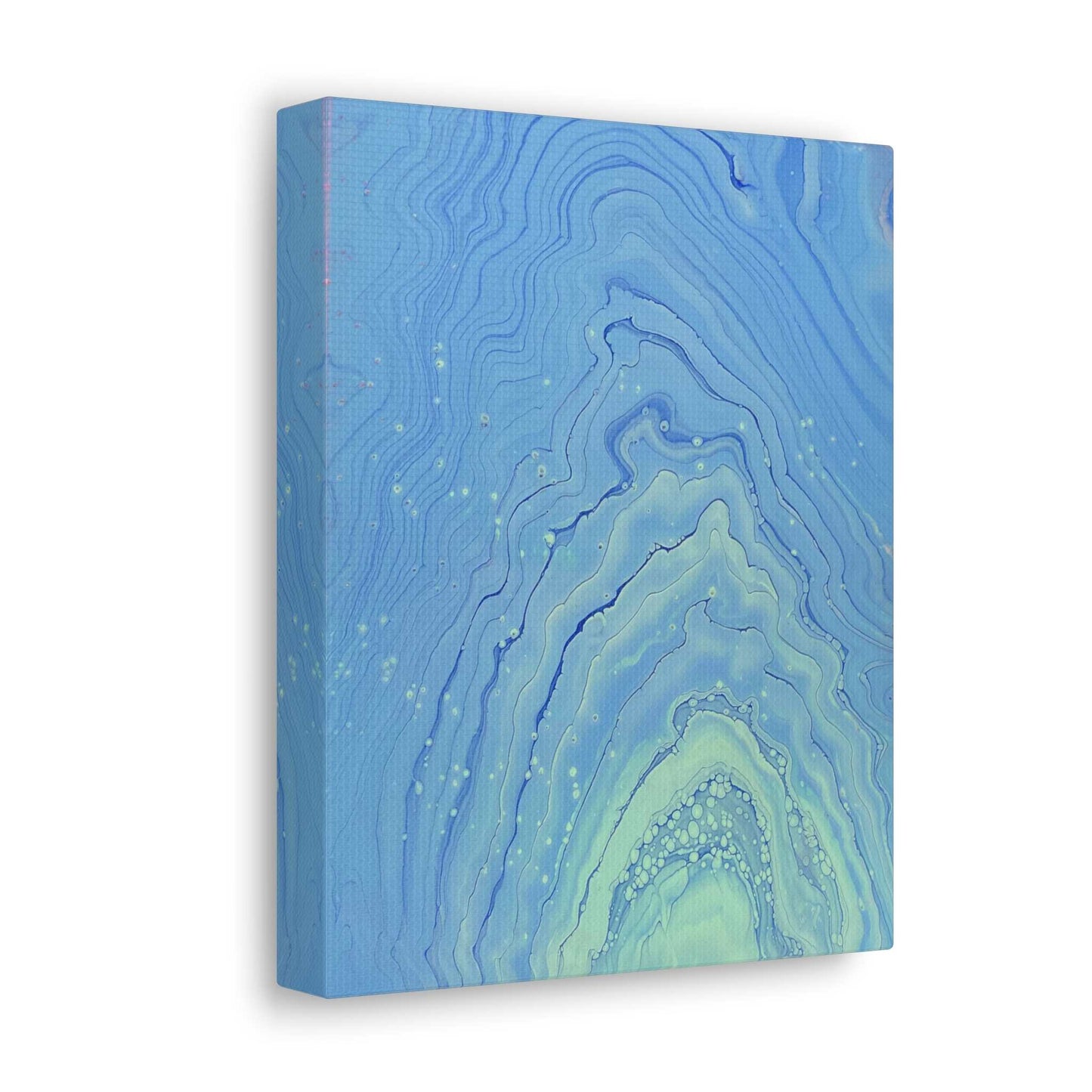 Abstract Blue Geode Canvas Print