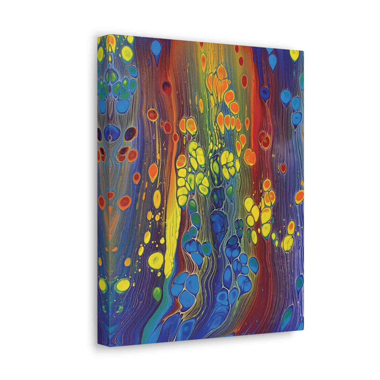 Groovy Rainbow Bubbles Canvas Print