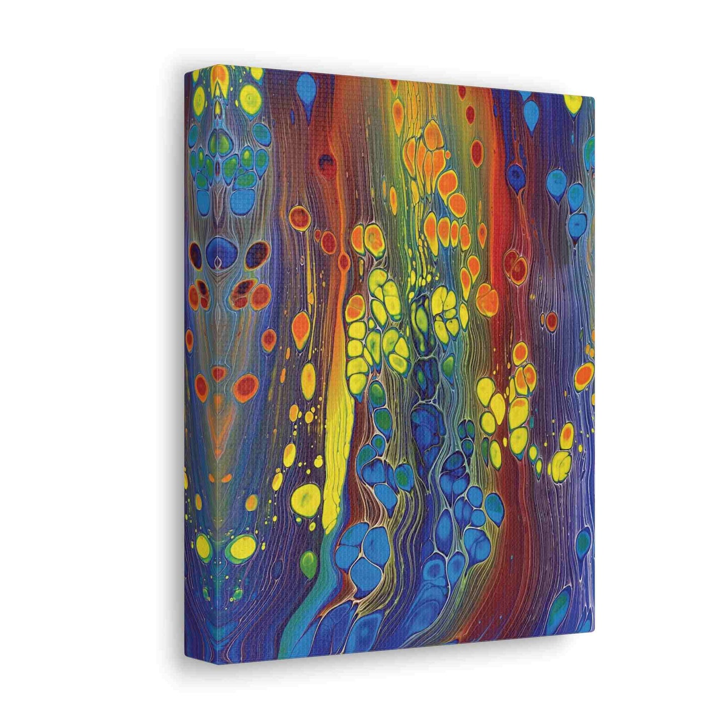 Groovy Rainbow Bubbles Canvas Print