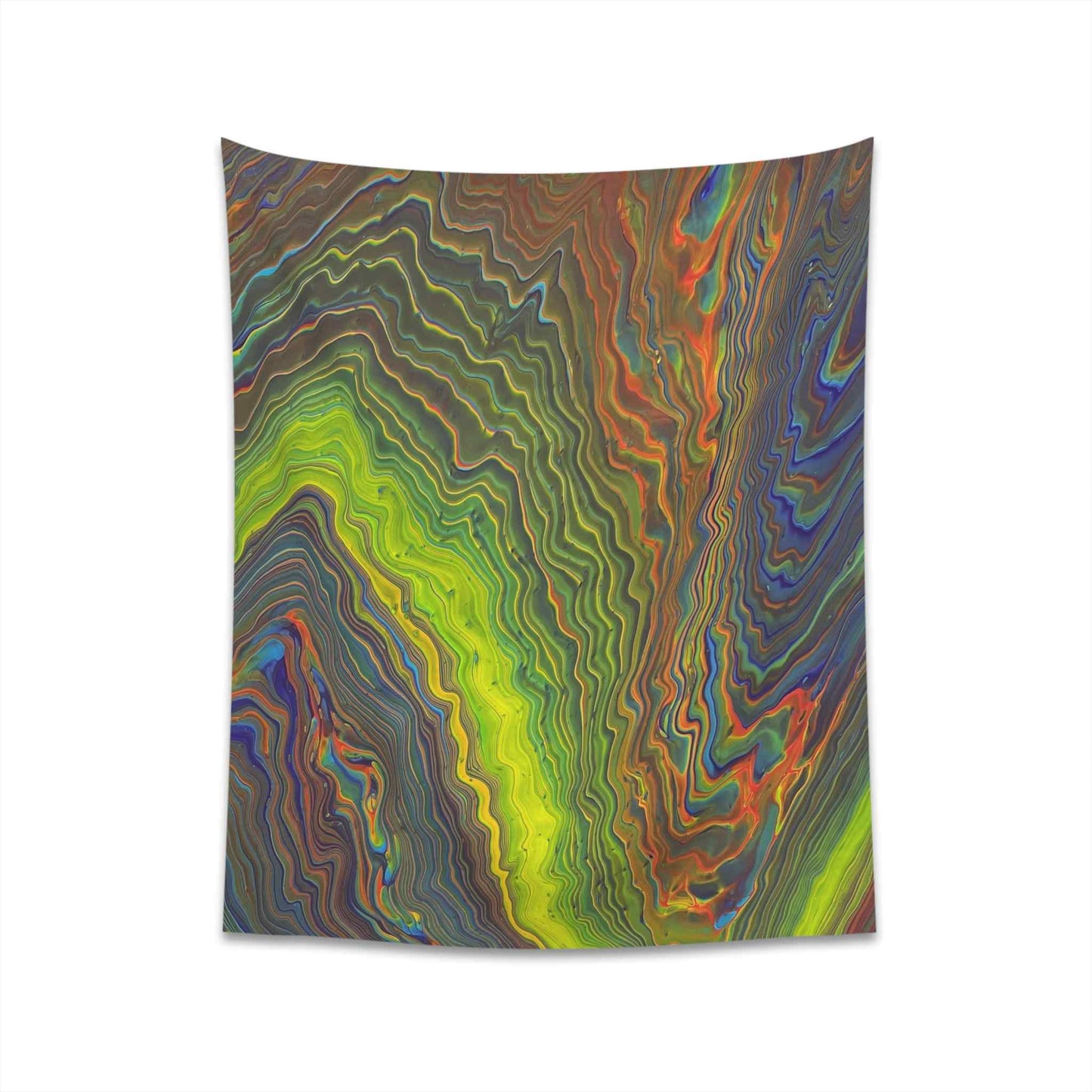 Trippy Rainbow Retro Tapestry Wall Decor for Home Hippie Vibe