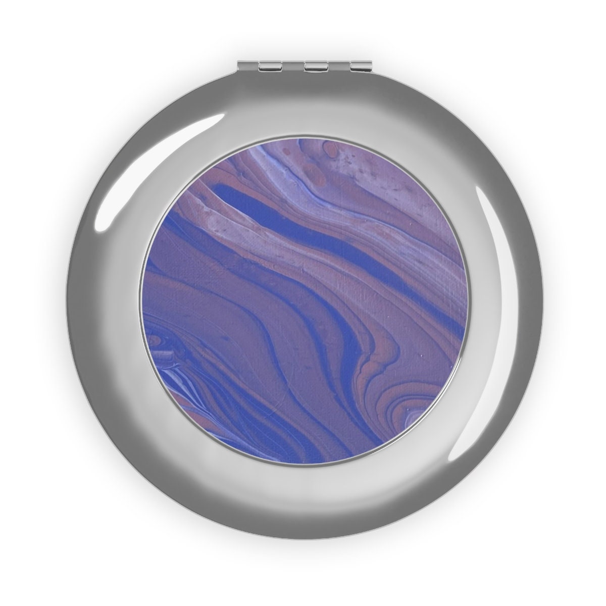 Purple Vibe Compact Travel Mirror