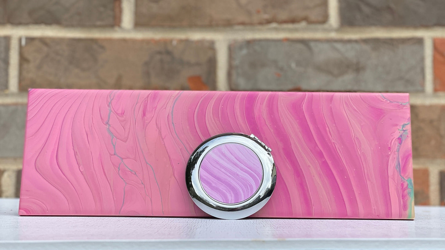 Pink Barbie Compact Travel Mirror