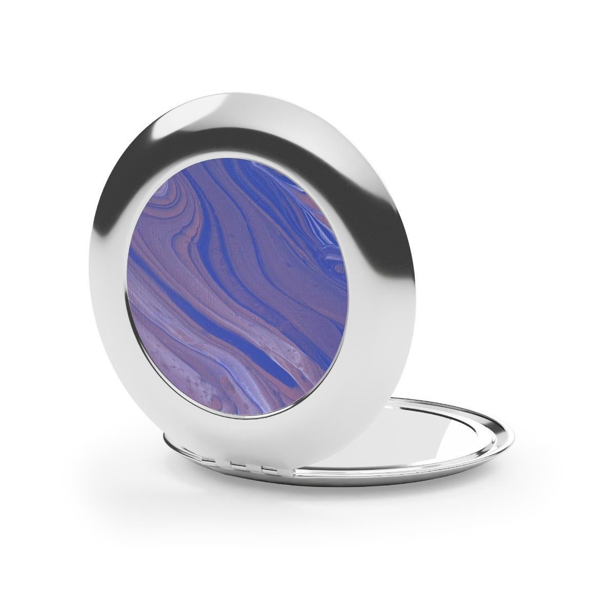 Purple Vibe Compact Travel Mirror