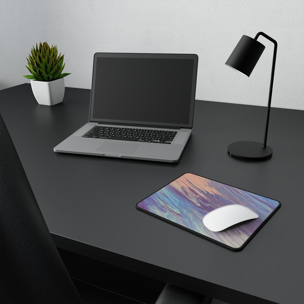 Cute Mousepad with Purple, Pink, Blue Design