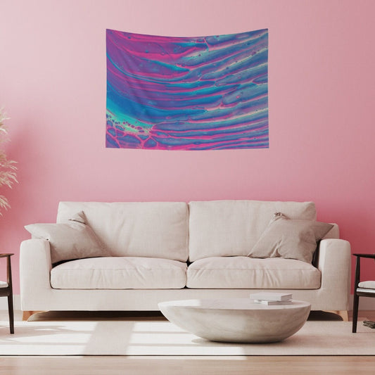 Nature's Serenity Sunset Water Wall Tapestry