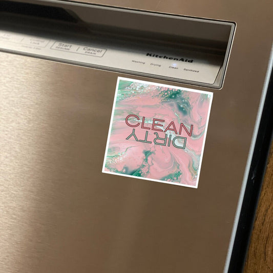 Pink Dreams Dishwasher Magnet -  Where Elegance Meets Playful Whimsy