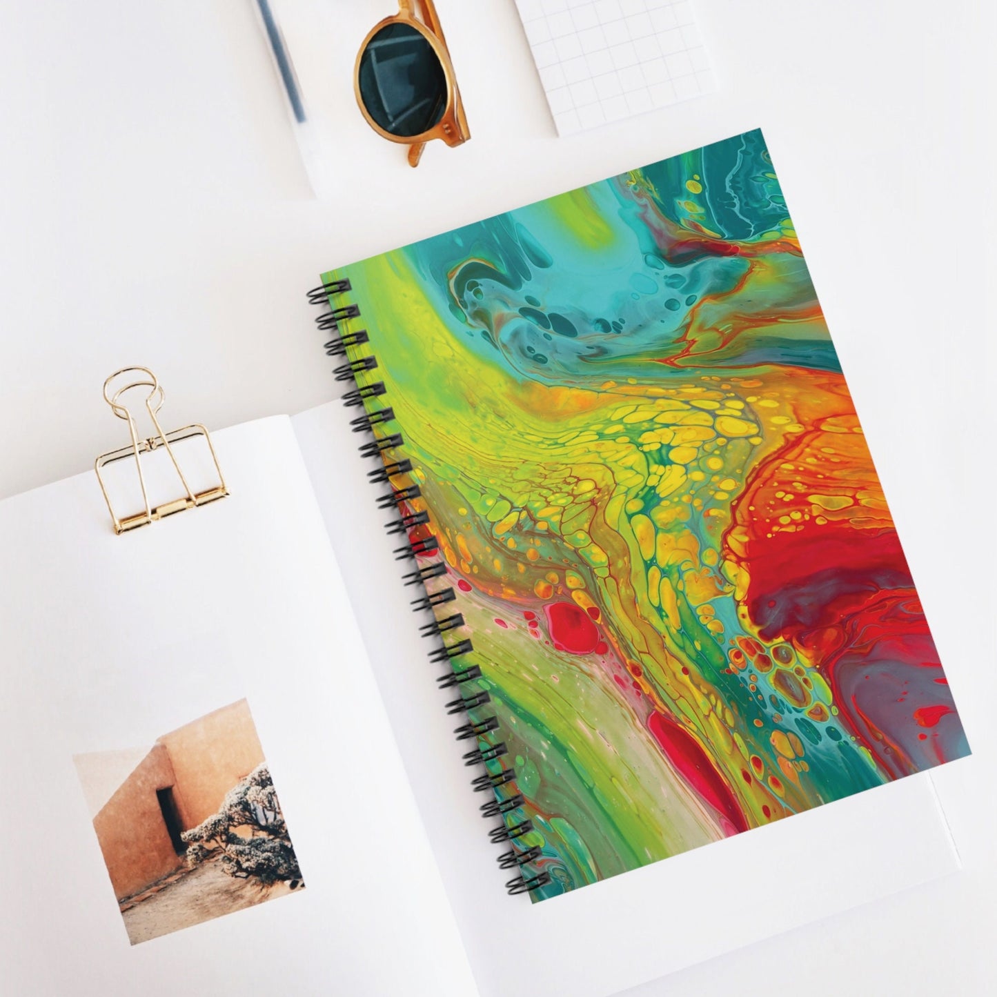 Fruity Colors, Spiral Notebook with Lined Pages for Back to School