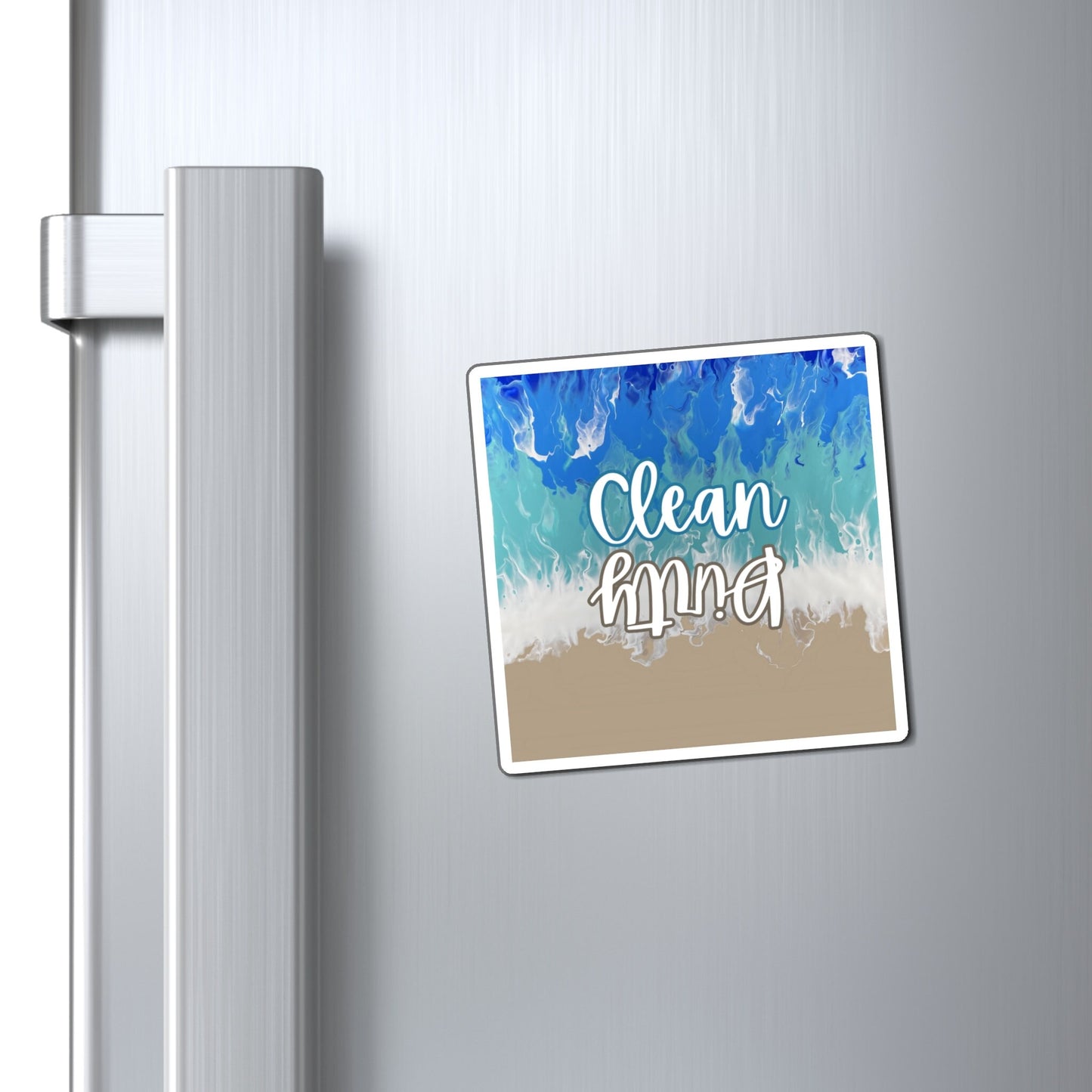 Beachy Clean Dishwasher Magnet - Your Tidy Helper with a Coastal Twist