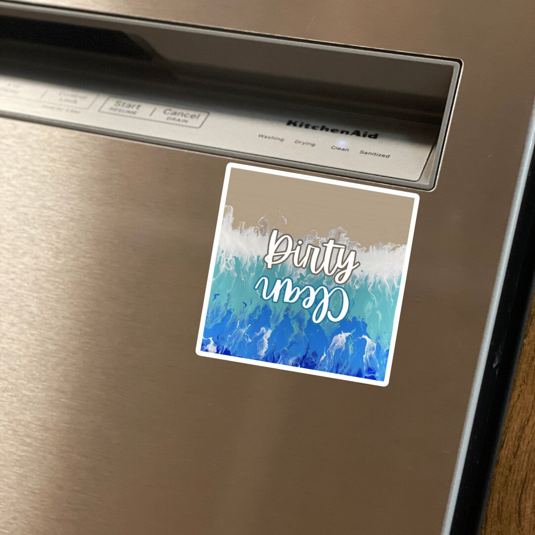 Beachy Clean Dishwasher Magnet - Your Tidy Helper with a Coastal Twist