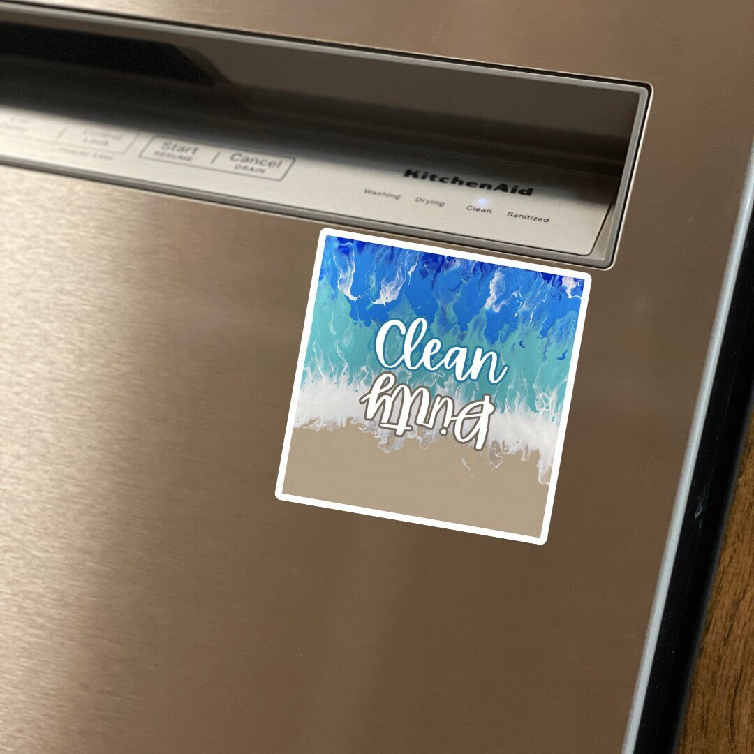 Beachy Clean Dishwasher Magnet - Your Tidy Helper with a Coastal Twist