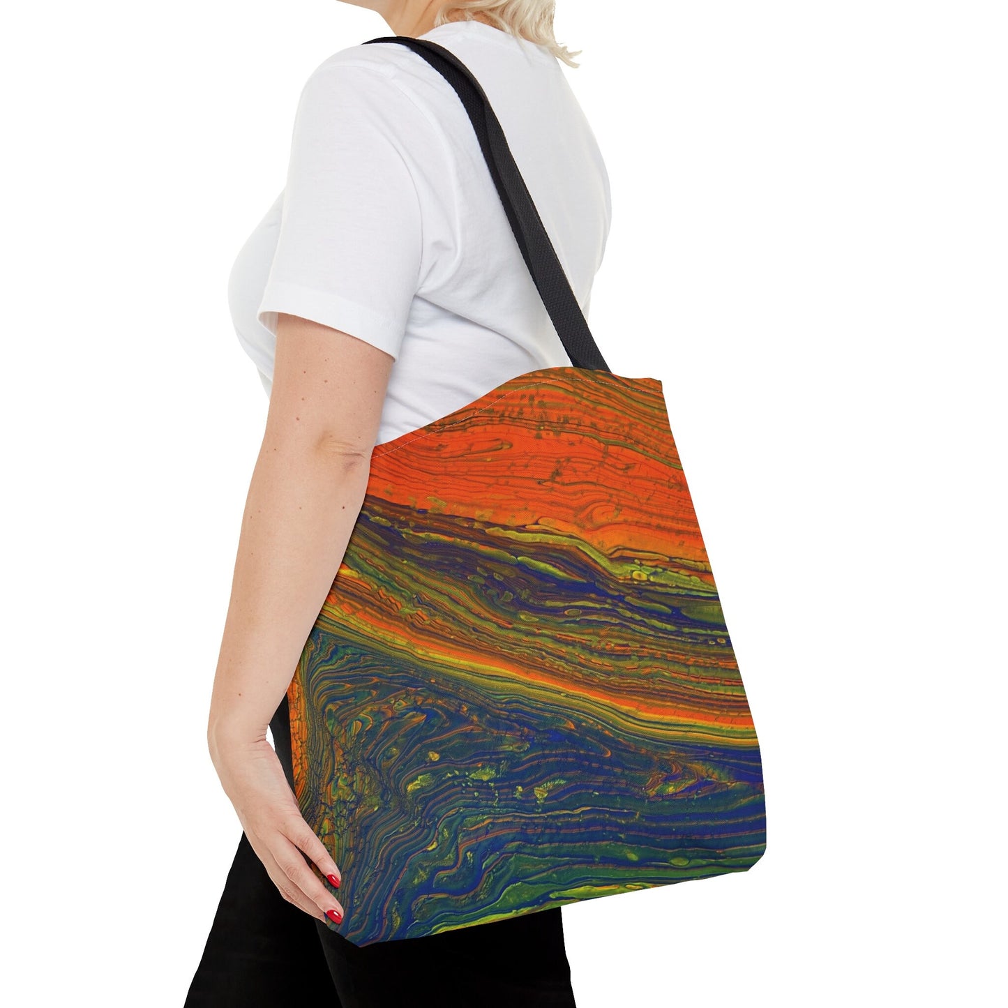 Tie Dyed Tote Bag with Trippy Design