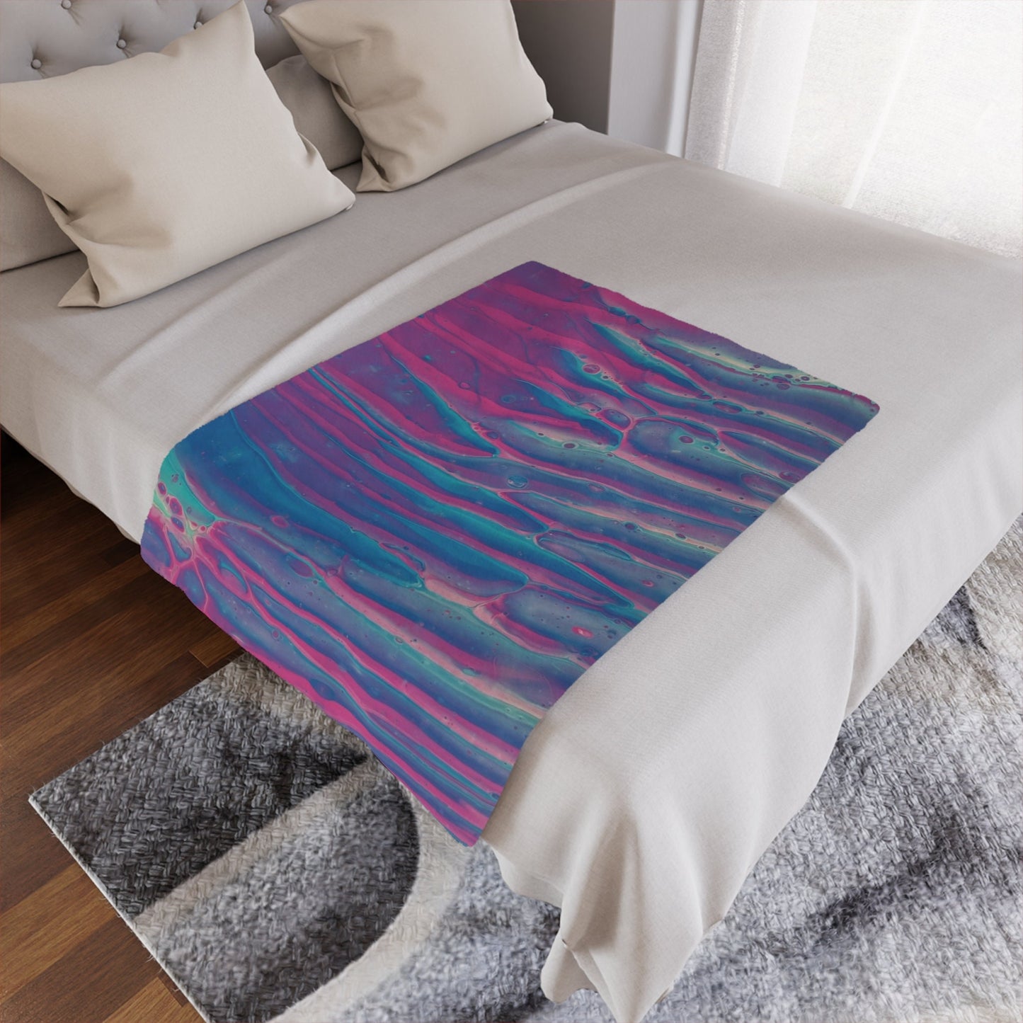 Sunset Waves Minky Blanket