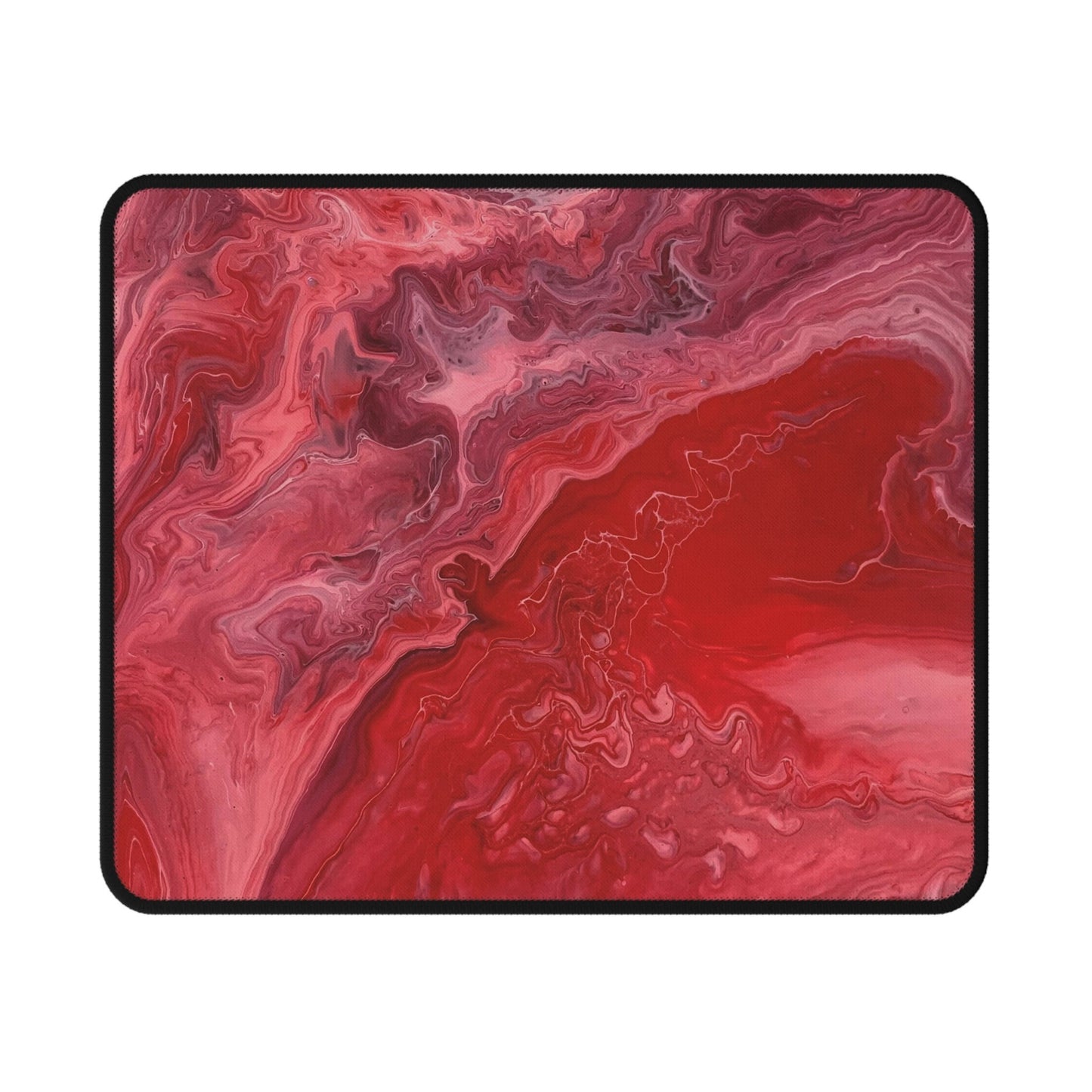 Red and Pink Lava Designed Mousepad