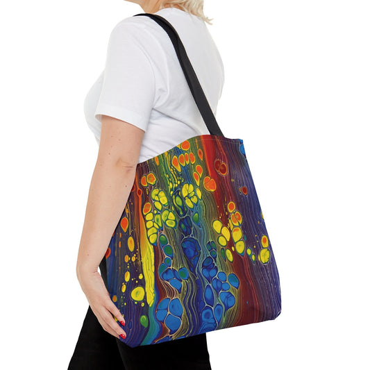 Rainbow Bubbles Tote Bag