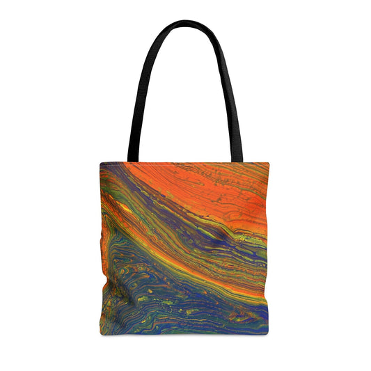 Tie Dyed Tote Bag with Trippy Design