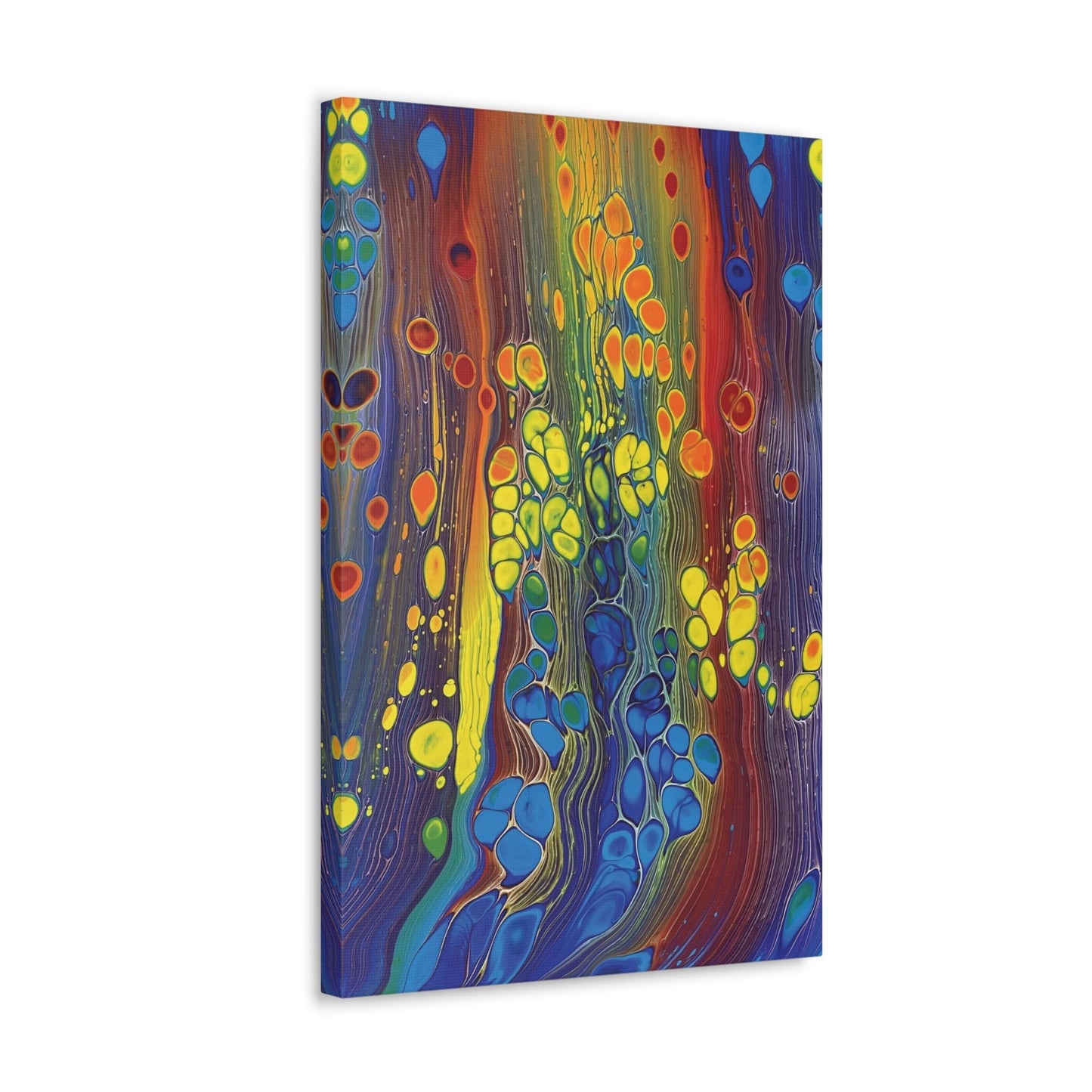 Groovy Rainbow Bubbles Canvas Print