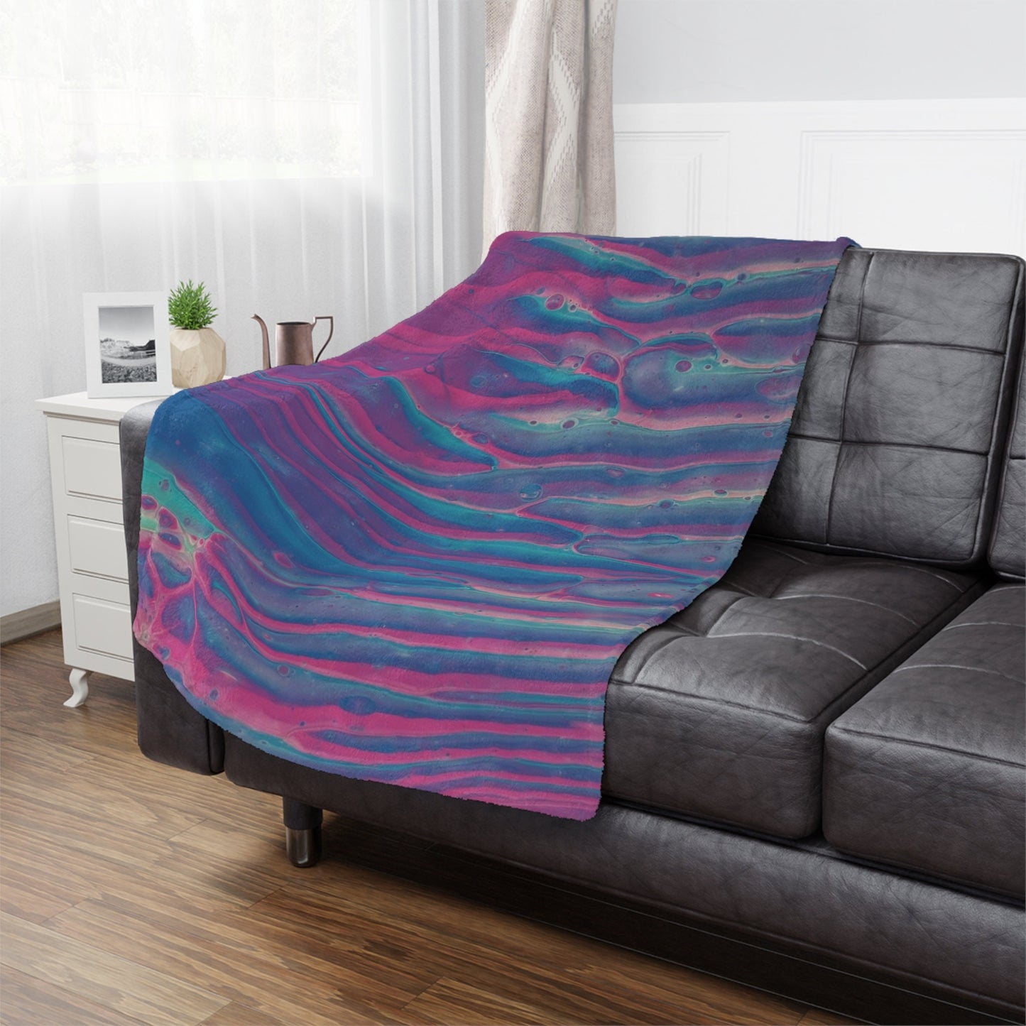 Sunset Waves Minky Blanket