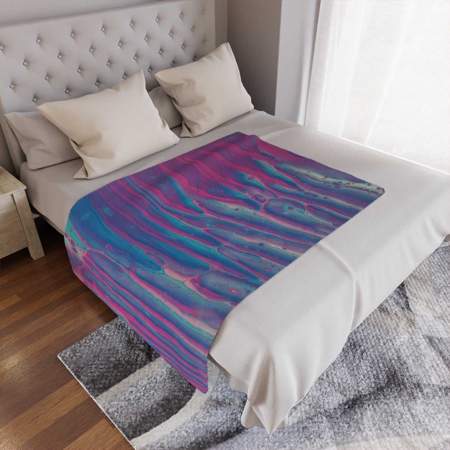 Sunset Waves Minky Blanket