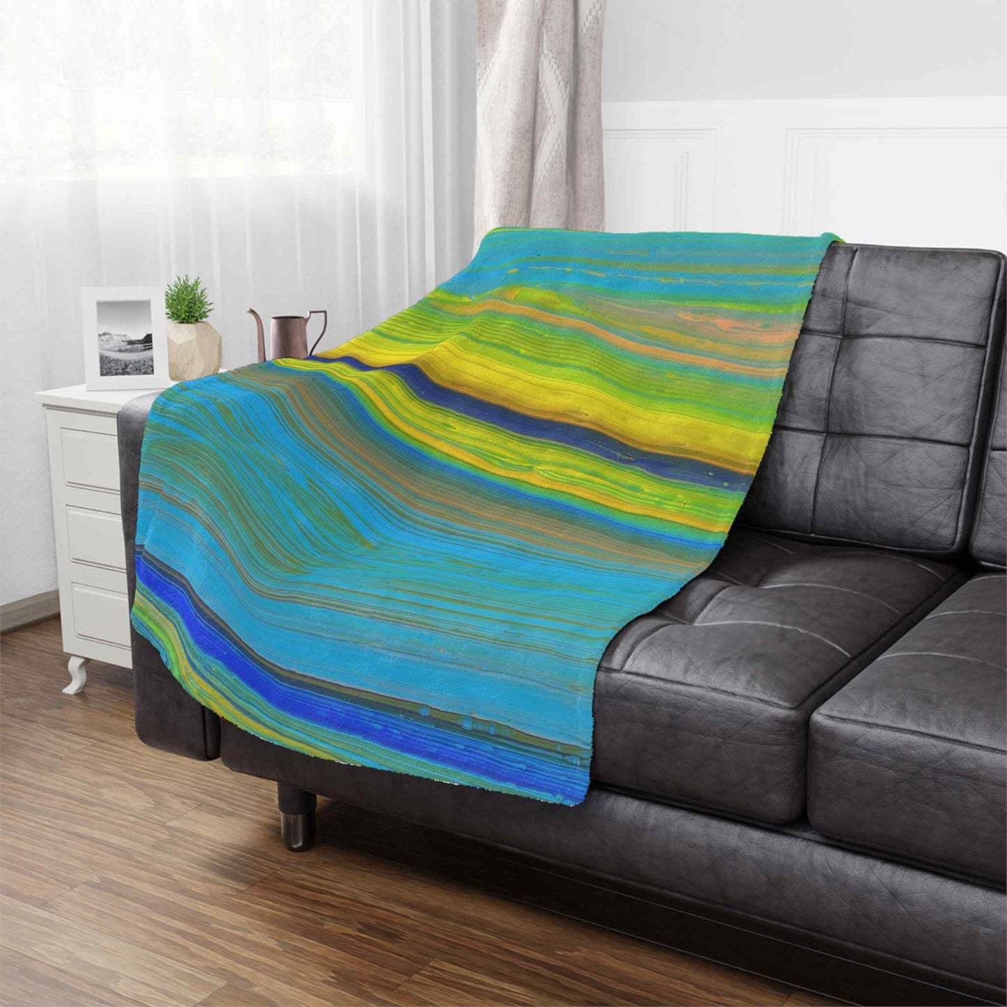 Plush Blanket with Retro Design, Cozy Soft Blanket