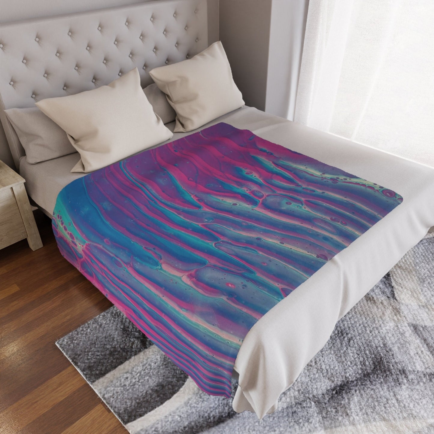 Sunset Waves Minky Blanket